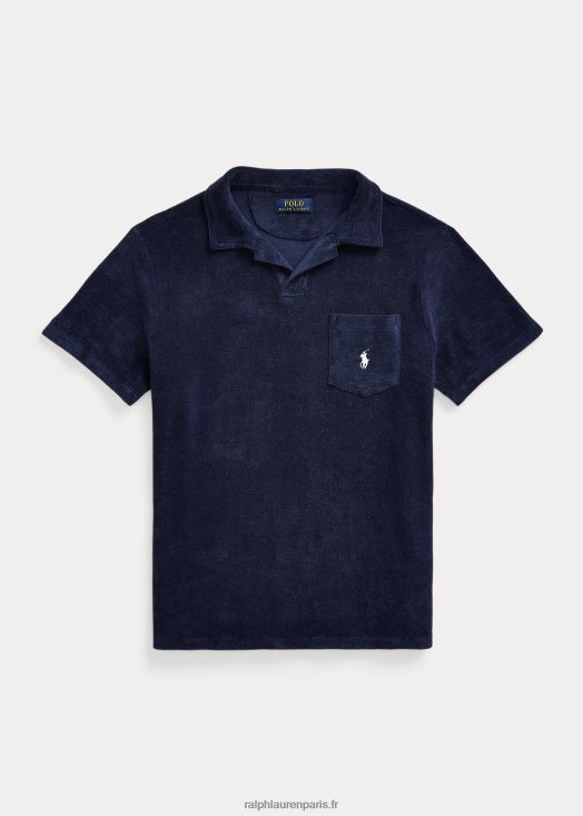 polo éponge coupe slim personnalisé 46T60T557 Hommes Ralph Lauren marine de newport