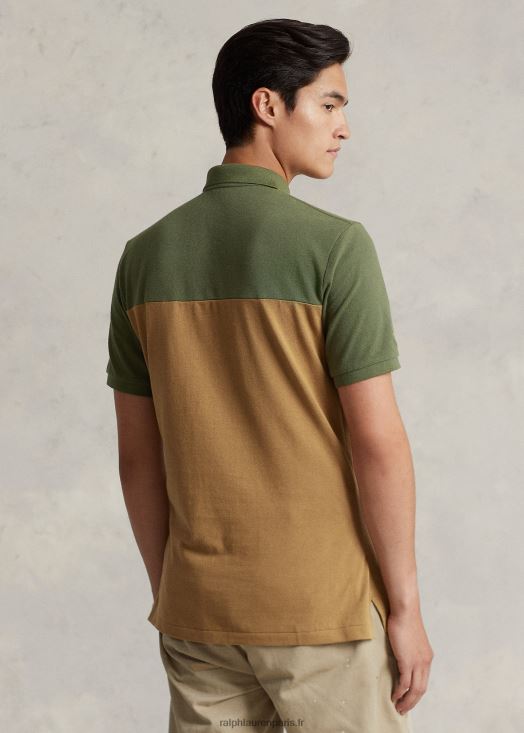 polo utilitaire coupe classique en mesh 46T60T8455 Hommes Ralph Lauren multi sauge noire