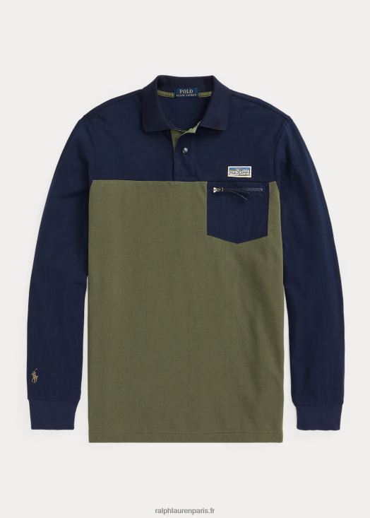 polo utilitaire coupe classique en mesh 46T60T8463 Hommes Ralph Lauren croisière marine multi
