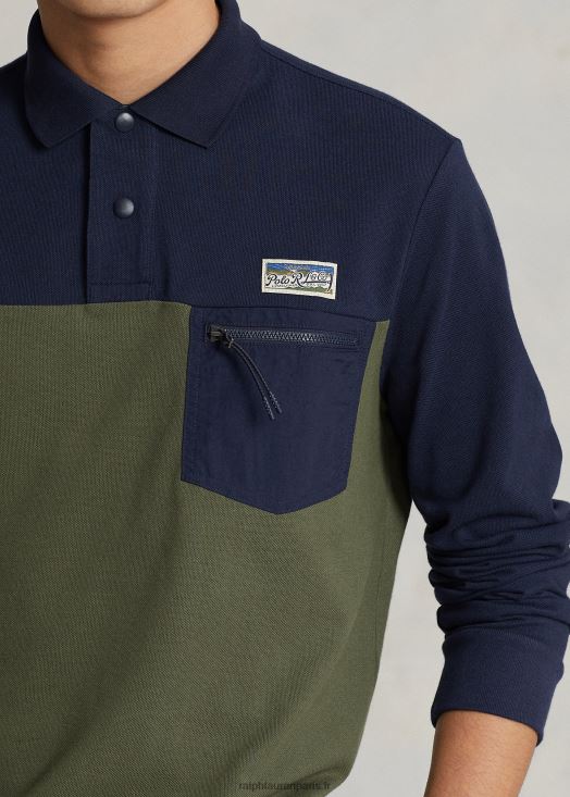polo utilitaire coupe classique en mesh 46T60T8463 Hommes Ralph Lauren croisière marine multi