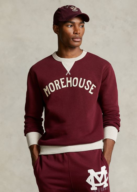le sweat à logo de la collection morehouse 46T60T1232 Hommes Ralph Lauren vin classique