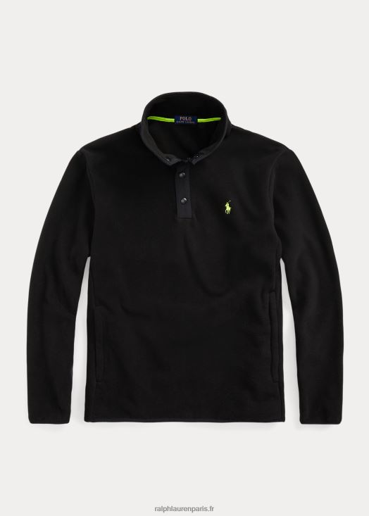 pull à col montant en molleton brossé 46T60T8664 Hommes Ralph Lauren noir