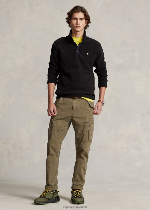 pull à col montant en molleton brossé 46T60T8664 Hommes Ralph Lauren noir
