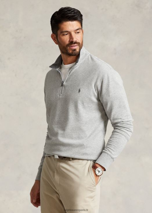 pull quart de zip en jersey de luxe 46T60T1673 Hommes Ralph Lauren andover bruyère