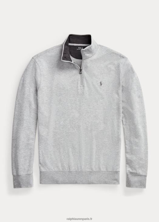 pull quart de zip en jersey de luxe 46T60T1673 Hommes Ralph Lauren andover bruyère