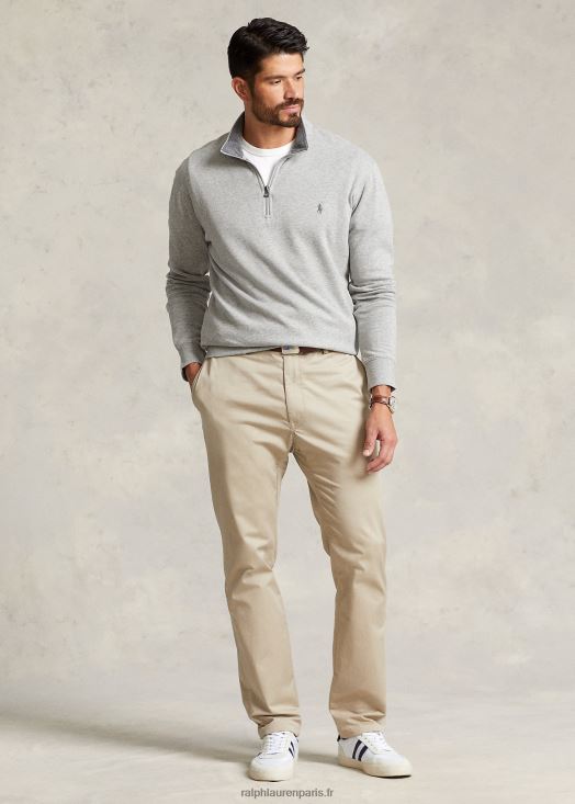 pull quart de zip en jersey de luxe 46T60T1673 Hommes Ralph Lauren andover bruyère