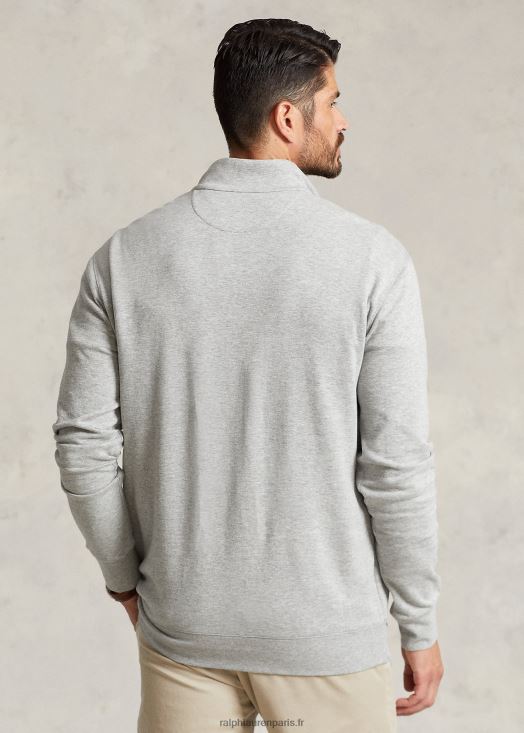 pull quart de zip en jersey de luxe 46T60T1673 Hommes Ralph Lauren andover bruyère