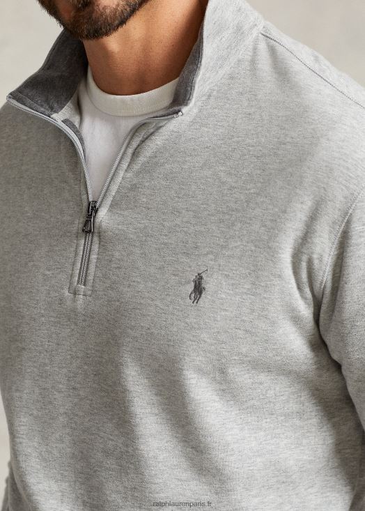 pull quart de zip en jersey de luxe 46T60T1673 Hommes Ralph Lauren andover bruyère
