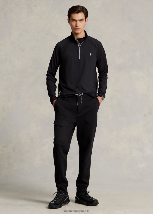 pull zippé en jersey performance 46T60T1026 Hommes Ralph Lauren noir