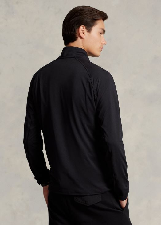 pull zippé en jersey performance 46T60T1026 Hommes Ralph Lauren noir
