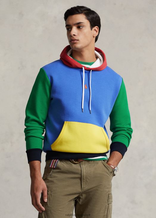 sweat à capuche colour-block 46T60T8514 Hommes Ralph Lauren maidstone bleu multi