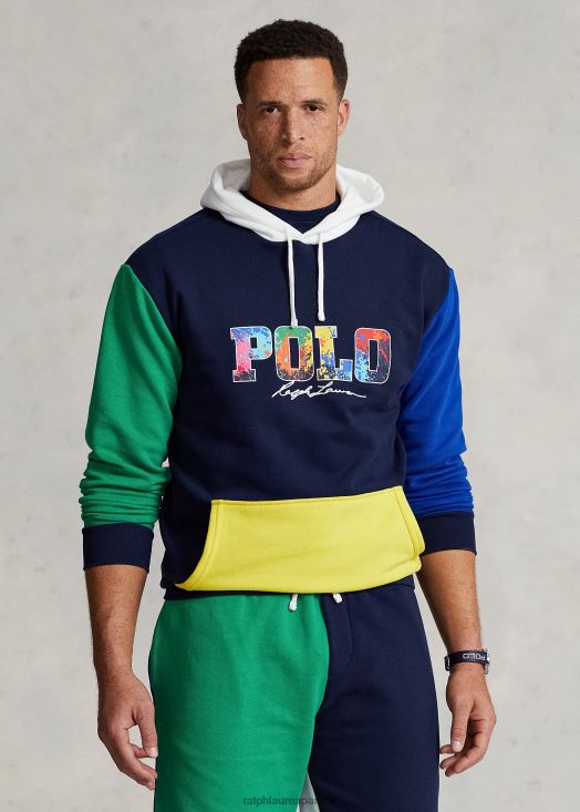 sweat à capuche colour-block à logo 46T60T1672 Hommes Ralph Lauren croisière marine multi