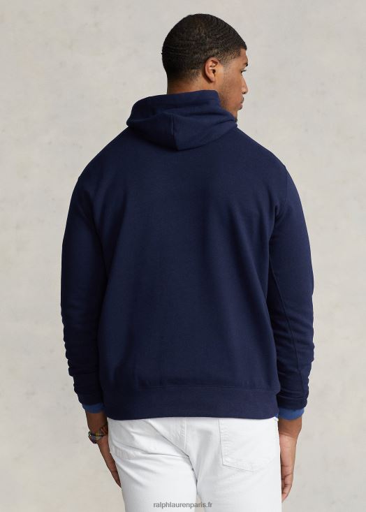sweat à capuche en polaire avec écusson big pony 46T60T1630 Hommes Ralph Lauren marine de croisière