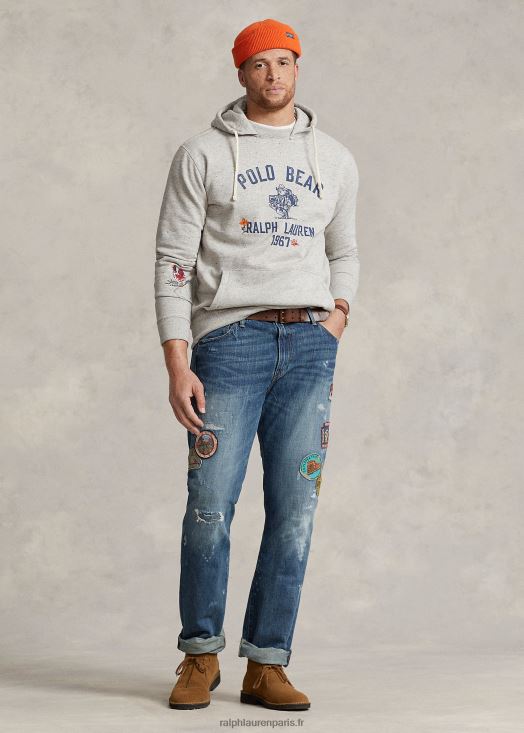sweat à capuche en polaire polo bear 46T60T1361 Hommes Ralph Lauren brooklyn/vintage sombre