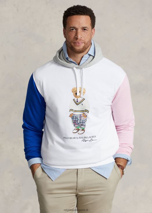 sweat à capuche en polaire polo bear 46T60T1646 Hommes Ralph Lauren ours blanc