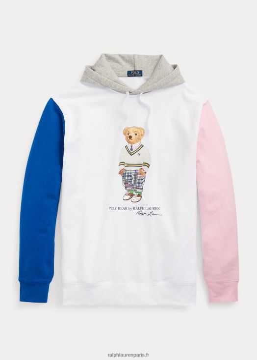 sweat à capuche en polaire polo bear 46T60T1646 Hommes Ralph Lauren ours blanc