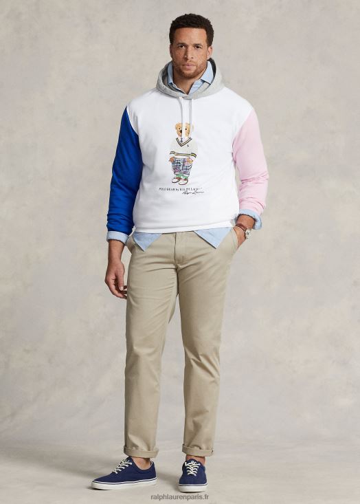 sweat à capuche en polaire polo bear 46T60T1646 Hommes Ralph Lauren ours blanc