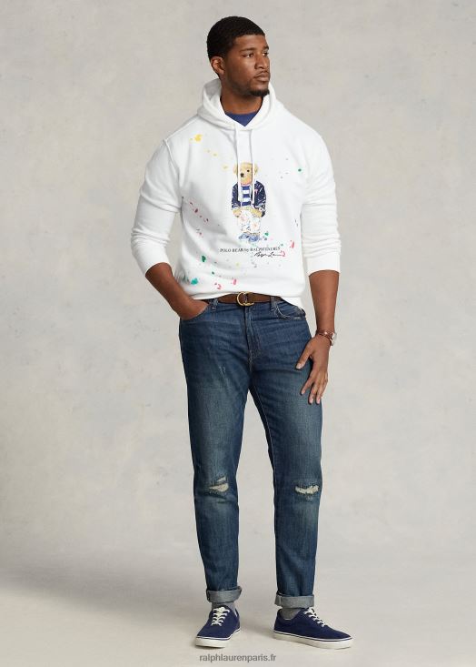 sweat à capuche en polaire polo bear 46T60T1663 Hommes Ralph Lauren ours de magasin blanc