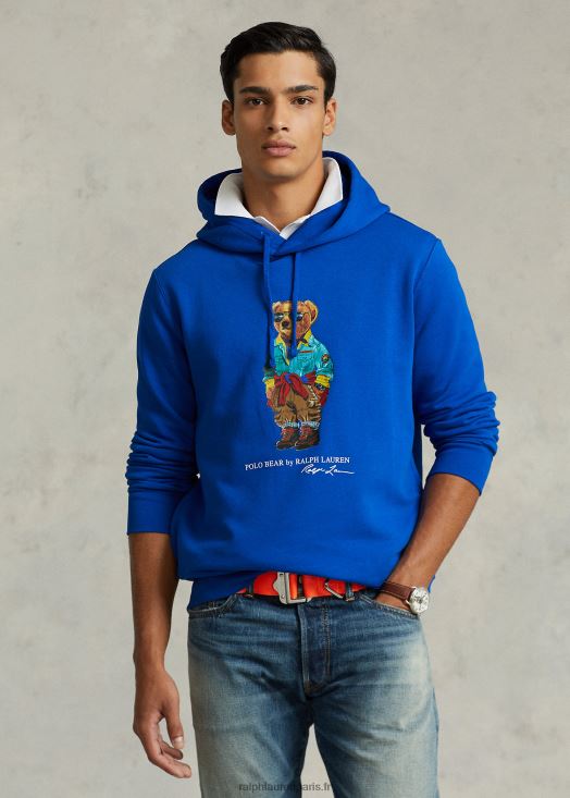 sweat à capuche en polaire polo bear 46T60T8623 Hommes Ralph Lauren étoile saphir