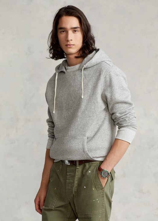 sweat à capuche en polaire teint en pièce 46T60T630 Hommes Ralph Lauren bruyère loft