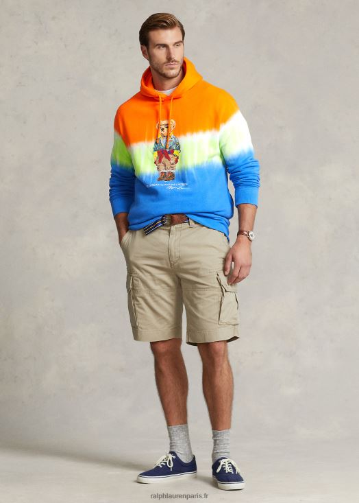 sweat à capuche en polaire tie-dye polo bear 46T60T1381 Hommes Ralph Lauren ours étoile saphir