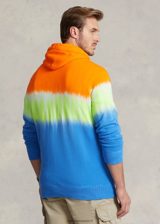 sweat à capuche en polaire tie-dye polo bear 46T60T1381 Hommes Ralph Lauren ours étoile saphir