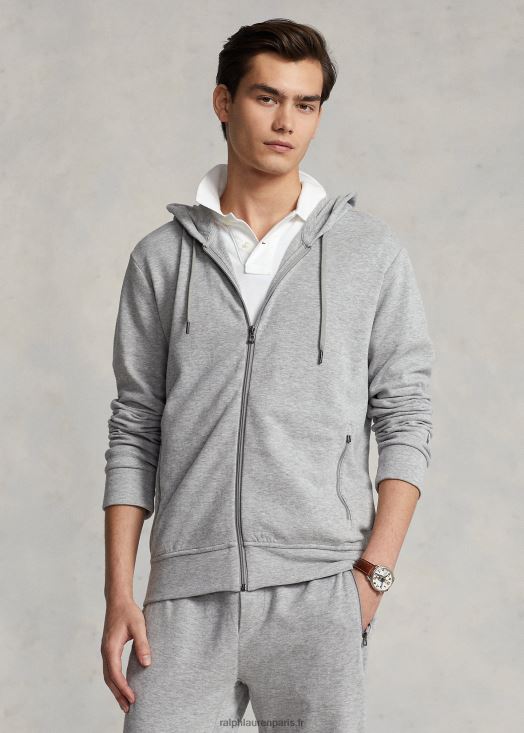 sweat à capuche entièrement zippé 46T60T8608 Hommes Ralph Lauren andover bruyère