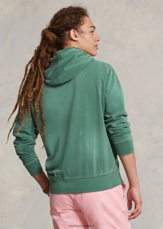 sweat à capuche graphique brodé 46T60T782 Hommes Ralph Lauren vert verano