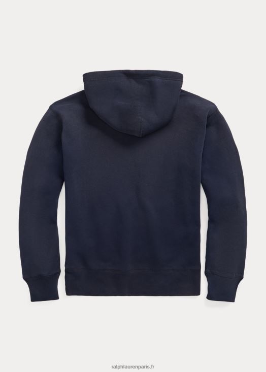 sweat à capuche à logo 46T60T1718 Hommes Ralph Lauren bleu marine délavé