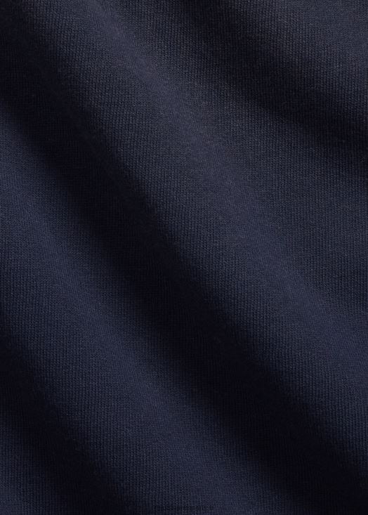 sweat à capuche à logo 46T60T1718 Hommes Ralph Lauren bleu marine délavé