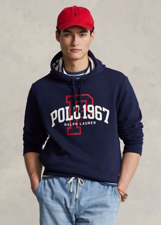 sweat à capuche à logo 46T60T8590 Hommes Ralph Lauren marine de croisière