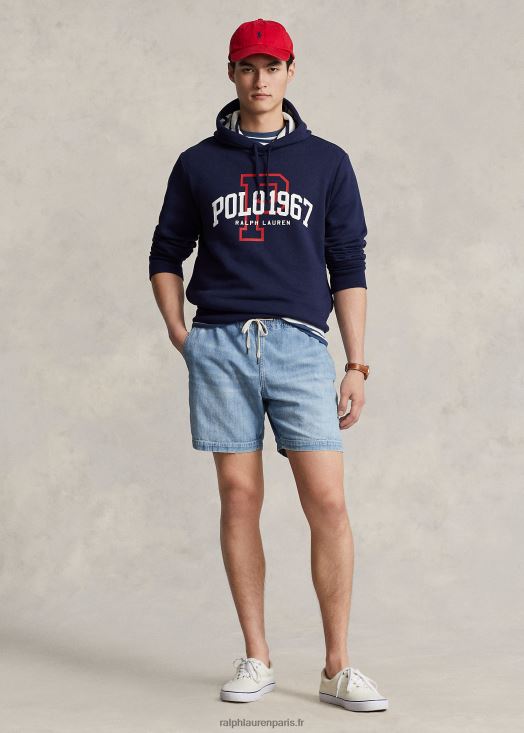 sweat à capuche à logo 46T60T8590 Hommes Ralph Lauren marine de croisière