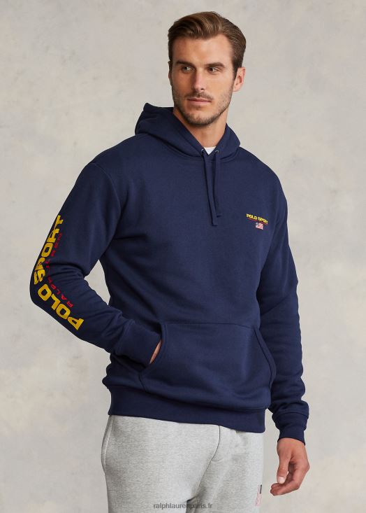 sweat à capuche polo sport polaire 46T60T1900 Hommes Ralph Lauren marine de croisière