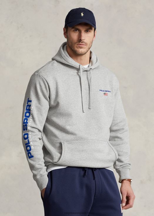 sweat à capuche polo sport polaire 46T60T1901 Hommes Ralph Lauren andover bruyère