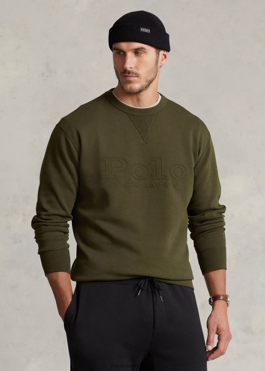 sweat à logo embossé 46T60T1396 Hommes Ralph Lauren société d'olive
