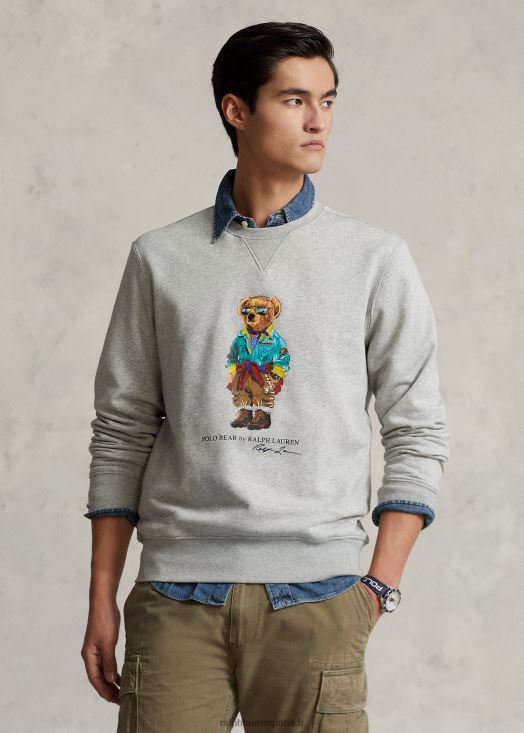sweat polaire ours polo 46T60T1062 Hommes Ralph Lauren andover bruyère
