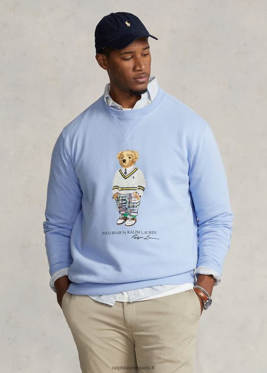 sweat polaire ours polo 46T60T1605 Hommes Ralph Lauren ours bleu austin