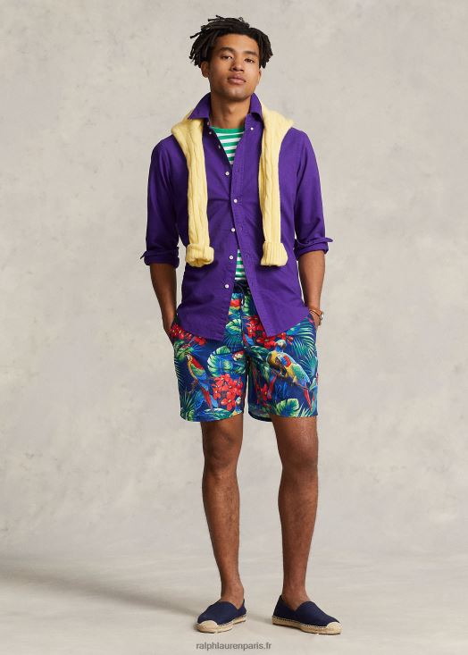 Maillot de bain classique Palm Island 7,25 pouces 46T60T944 Hommes Ralph Lauren perroquet avec polo