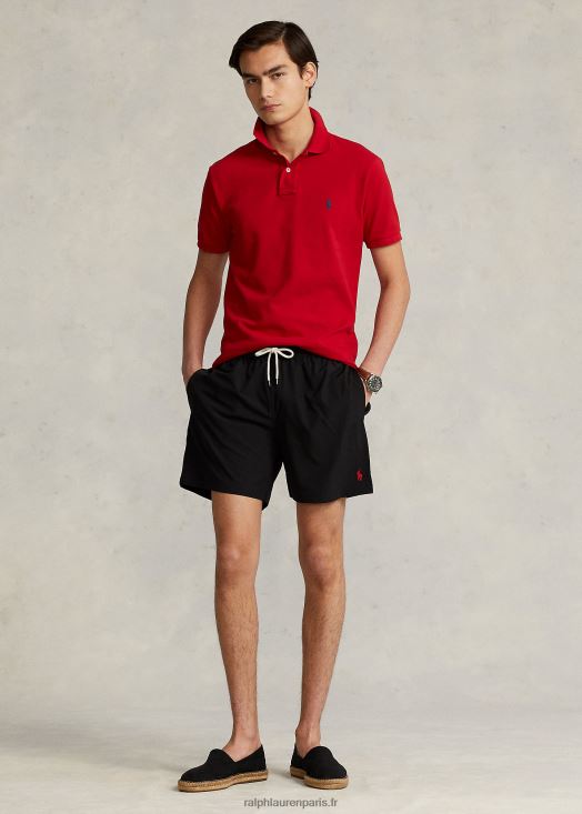 Maillot de bain classique voyageur 5,75 pouces 46T60T291 Hommes Ralph Lauren noir