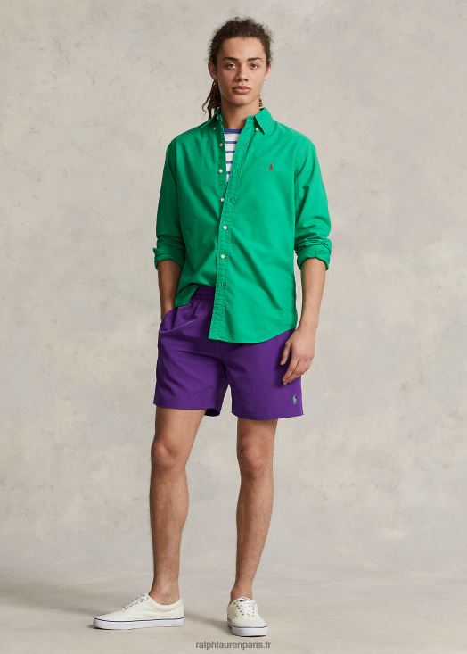 Maillot de bain classique voyageur 5,75 pouces 46T60T295 Hommes Ralph Lauren cactus violet