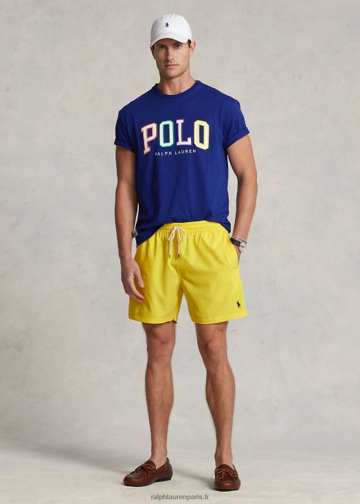 Maillot de bain classique voyageur 5,75 pouces 46T60T299 Hommes Ralph Lauren jaune de sécurité