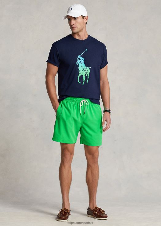 Maillot de bain classique voyageur 5,75 pouces 46T60T301 Hommes Ralph Lauren vert