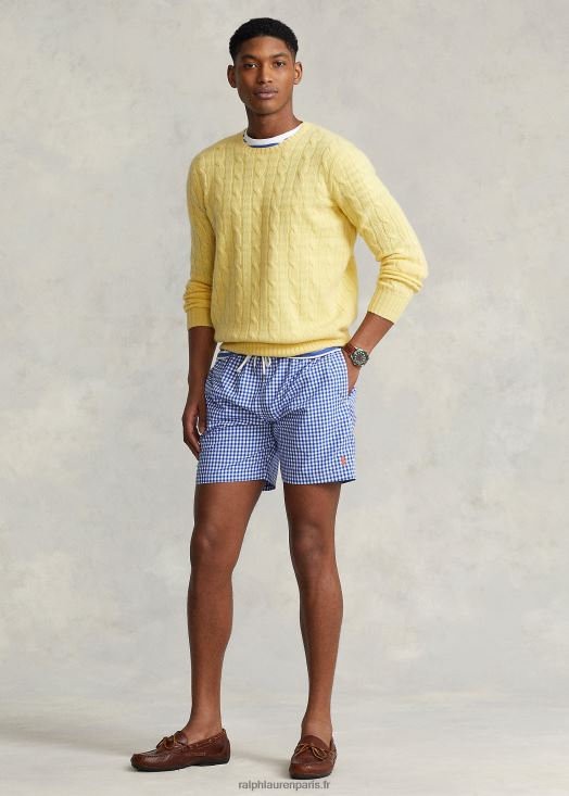 Maillot de bain classique voyageur 5,75 pouces 46T60T450 Hommes Ralph Lauren croisière vichy royal