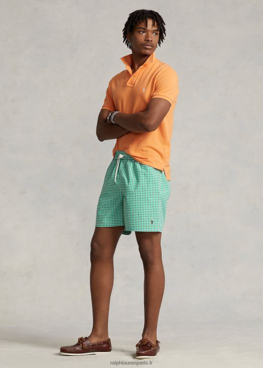 Maillot de bain classique voyageur 5,75 pouces 46T60T451 Hommes Ralph Lauren cabo vichy vert