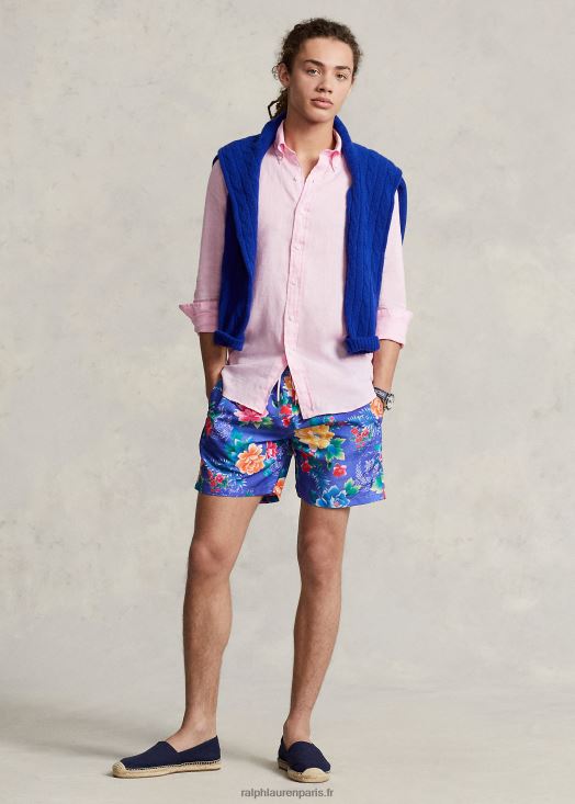 Maillot de bain classique voyageur 5,75 pouces 46T60T771 Hommes Ralph Lauren fleur d'avondale
