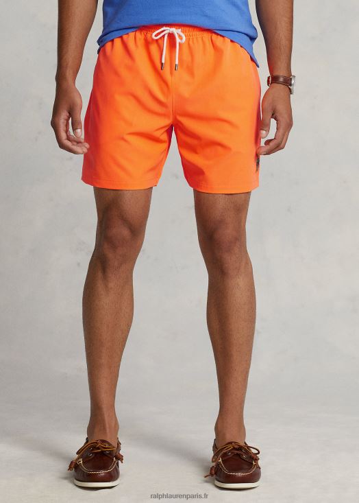 Maillot de bain classique voyageur 5,75 pouces 46T60T949 Hommes Ralph Lauren Blaze course orange