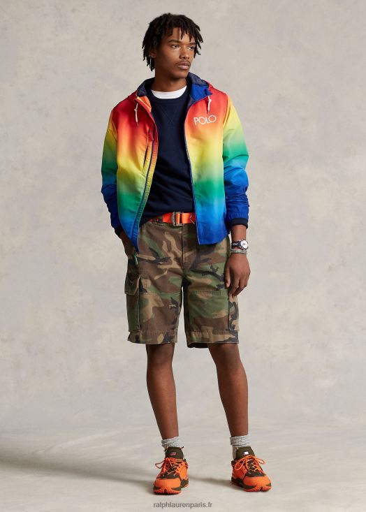 Short cargo coupe classique de 10,5 pouces 46T60T375 Hommes Ralph Lauren surplus de camouflage
