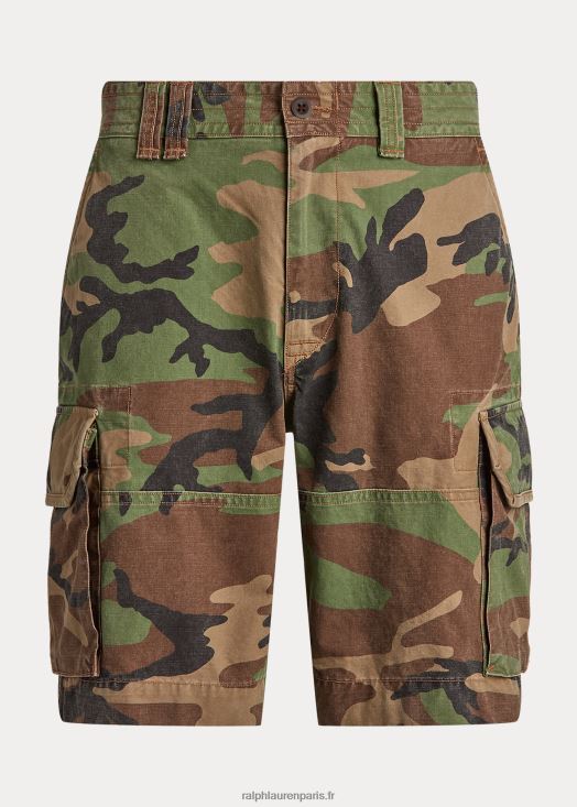 Short cargo coupe classique de 10,5 pouces 46T60T375 Hommes Ralph Lauren surplus de camouflage