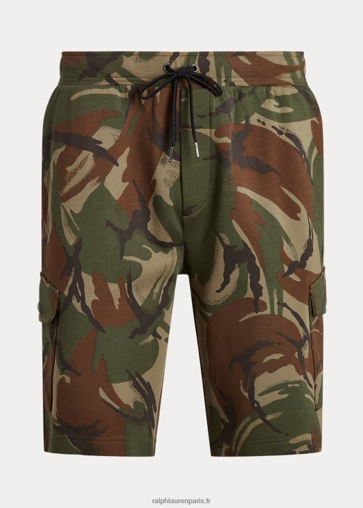Short cargo à double tricot de 10 pouces 46T60T8652 Hommes Ralph Lauren camouflage orme britannique