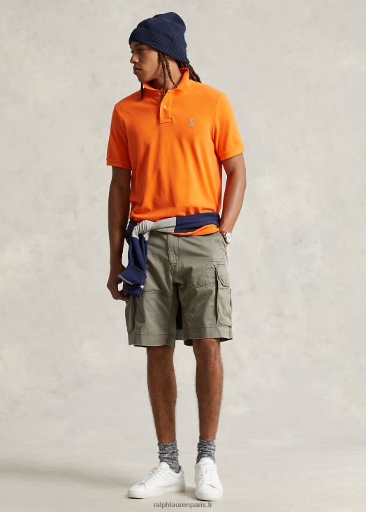 Short cargo en sergé coupe classique de 10,5 pouces 46T60T254 Hommes Ralph Lauren vert de montagne